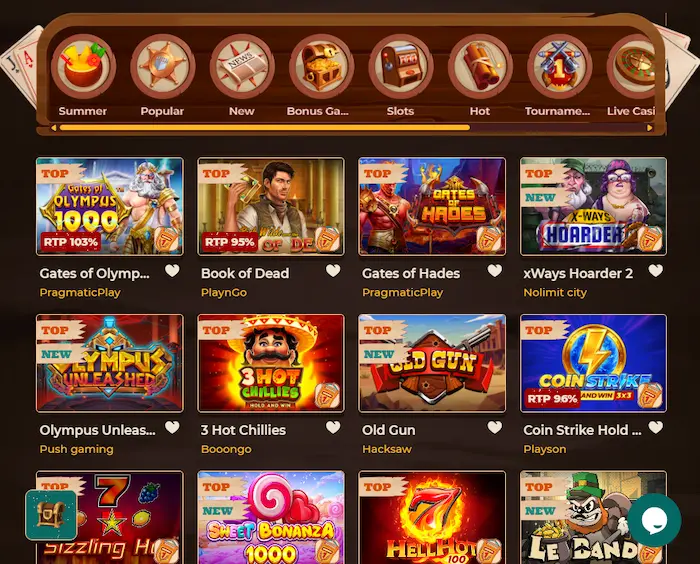 SmokAce Casino games